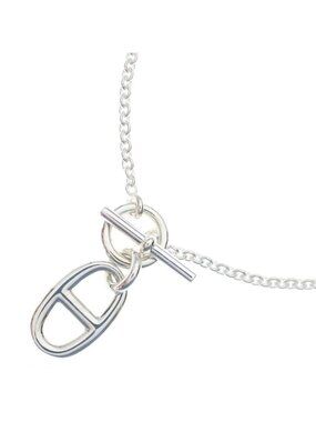 Hermes Chaine D'ancre Amulette Chain Necklace Silver